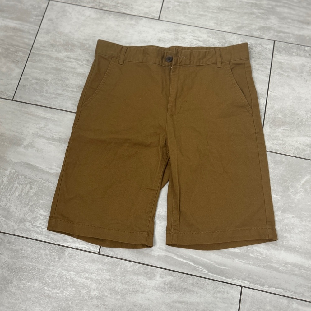 Old navy chino shorts tan boys size 14 built in flex